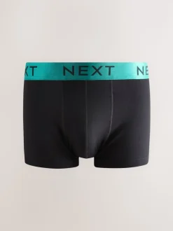 Noir Taille brillante - Boxers hipsters riches en coton mélangé