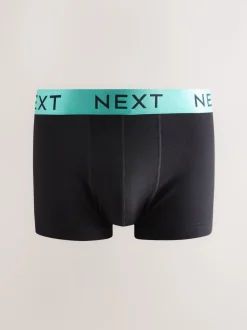 Noir Taille brillante - Boxers hipsters riches en coton mélangé