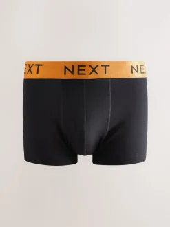 Noir Taille brillante - Boxers hipsters riches en coton mélangé