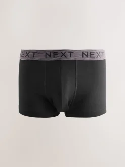 Noir taille chinée - Lot de 5 boxers Hipster