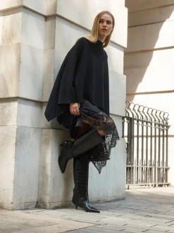 Noir texturé - Bottes Forever Comfort® à talons hauts