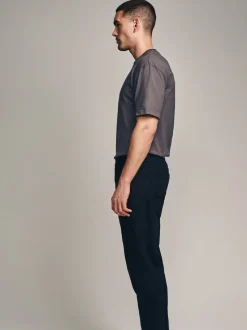 Noir uni - Jeansextensible classique coupe fuselée régulière