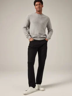 Noir uni - Lit 1 place - Coupe ajustée Classic Jeans extensibles