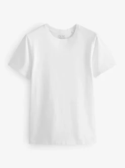 Noir/ardoise/Gris chiné/Blanc/bleu marine/Bleu - Ajustement régulier - Lot de t-shirts essentiels en coton 6