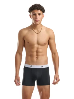 Noir/Blanc - adidas Active Flex Cotton 3 Pack Boxer 5pouces