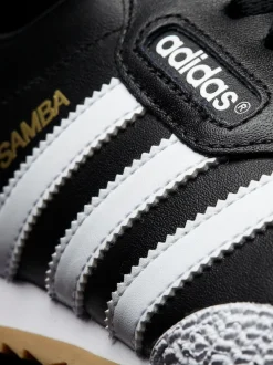 Noir/Blanc - adidas originals Samba Suede Trainers