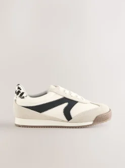 Noir/Blanc - Baskets à lacets