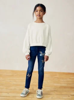 Noir/Blanc - Boxy Long Sleeve 100% Cotton Sweat Tops Pack de 3 (3-16ans)