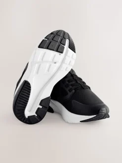 Noir/Blanc - Entraîneurs en dentelle élastique