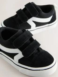 Noir/Blanc - Fermeture par contact Skate Trainers