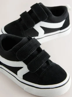 Noir/Blanc - Fermeture par contact Skate Trainers