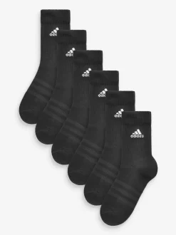 Noir/Blanc - Lot de 6 - Chaussettes adidas rembourrées