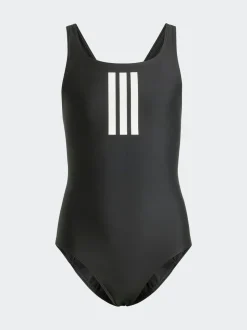 Noir/Blanc - maillot de bain adidas 3rayures pour enfant