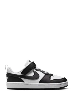 Noir/Blanc - Nike Baskets Junior Court Borough Low Recraft