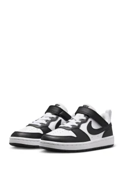 Noir/Blanc - Nike Baskets Junior Court Borough Low Recraft