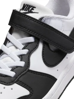 Noir/Blanc - Nike Baskets Junior Court Borough Low Recraft