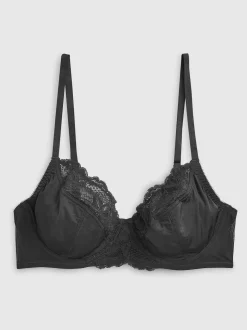 Noir/Blanc - Soutien-gorge à bonnets entiers sans coussinets