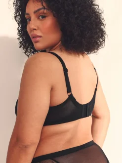 Noir/Blanc - Soutien-gorge en dentelle DD+ 2 Pack