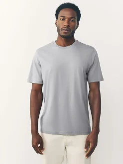 Noir/blanc/gris/gris ardoise/pierre/marron - Ajustement régulier - Lot de t-shirts essentiels en coton 6