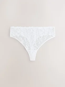 Noir/Blanc/Nu - Lot de 3 culottes NVPL en dentelle sur le devant