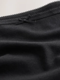 Noir/Blanc/Pastel Rose Nude - Lot de 10 caleçons en coton