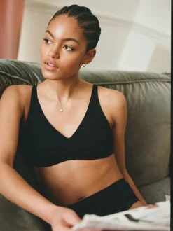 Noir/Blanc/Pastel Rose Nude - Lot de 3 soutiens-gorge en mélange de coton Ultimate Comfort