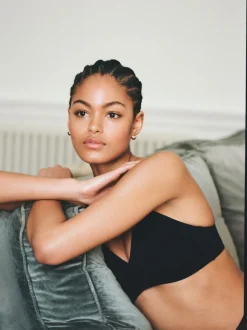 Noir/Blanc/Pastel Rose Nude - Lot de 3 soutiens-gorge en mélange de coton Ultimate Comfort