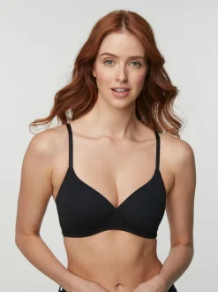 Noir/Blanc/Pastel Rose Nude - Lot de 3 soutiens-gorge en mélange de coton Ultimate Comfort