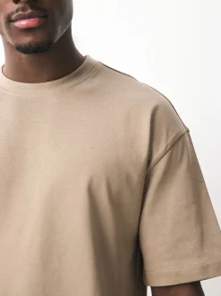 Noir/blanc/pierre/marine/gris - Lot de 5 t-shirts épais à coupe décontractée