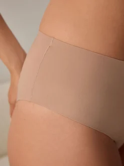 Noir/Blanc/Ppraline Nude - Lot 3 culottes invisibles et confortables