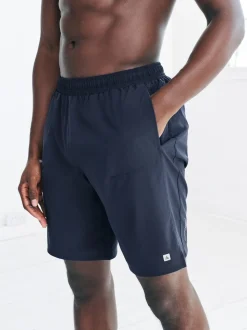 Noir/bleu marine - 9 Inch - Lot de 2 shorts de sport Active Gym