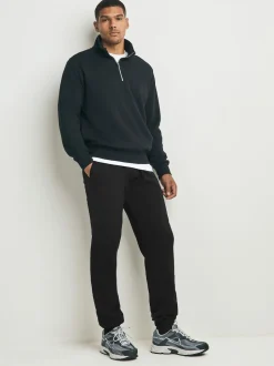 Noir/bleu marine - Ourlets resserrés - Brushback Heavyweight Open 2 Pack Joggings