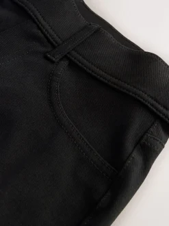 Noir/bleu rincé - Lot de 2 pantalons jambes larges en denim jersey