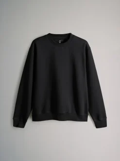 Noir/Brun - Lot de 3 - Sweat-shirt The Set à Col rond coupe Décontracté