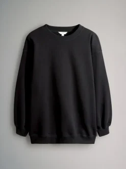 Noir/chocolat - The Set lot de 2 Sweat-shirts longs à Col rond