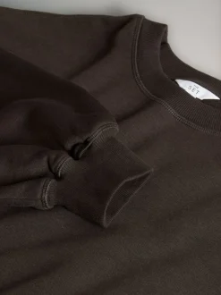 Noir/chocolat - The Set lot de 2 Sweat-shirts longs à Col rond