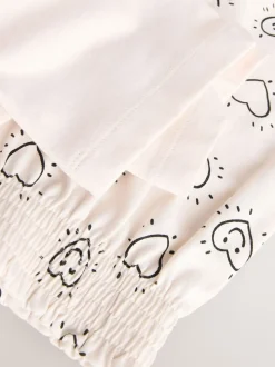 Noir/Ecru - Pyjama court 2 Pack (3-16ans)