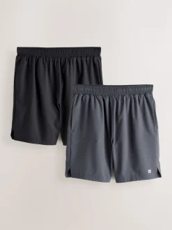 Noir/Gris - 7 Inch - Lot de 2 shorts de sport Active Gym