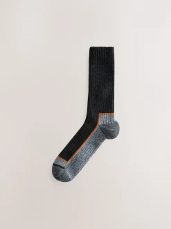 Noir/Gris - Lot de 2 chaussettes de Vêtements de travail thermiques