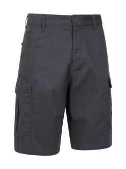 Noir/Gris - Mountain Warehouse Mens Lakeside 100% Cotton Cargo Shorts