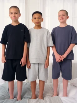 Noir/Gris - Pyjama court 3 Pack (3-16ans)