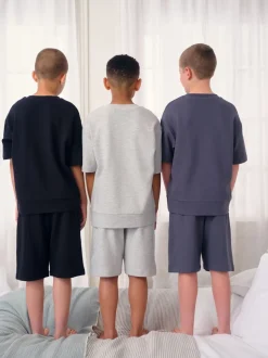 Noir/Gris - Pyjama court 3 Pack (3-16ans)