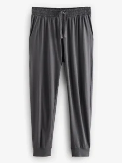 Noir/Gris - Pyjama manches longues en % coton à poignets 100