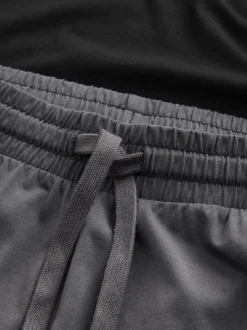 Noir/Gris - Pyjama manches longues en % coton à poignets 100