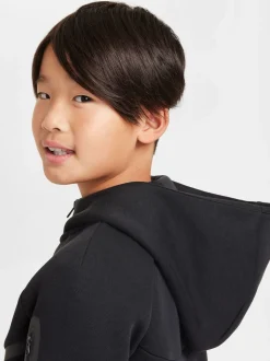 Noir/Gris - Sweat à capuche zippé Nike Tech Fleece