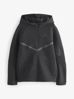 Noir/Gris - Sweat à capuche zippé Nike Tech Fleece