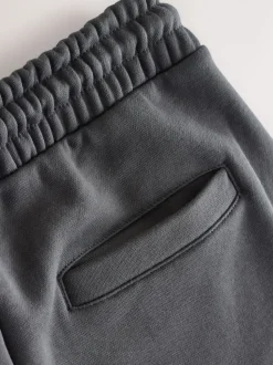 Noir/gris ardoise - Lot de 2 pantalons de jogging épais à dos brosse droit