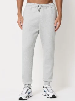 Noir/gris chiné - Lot de 2 Joggings Coupe ajustée à dos brossé