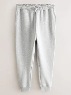 Noir/gris chiné - Lot de 2 Joggings Coupe ajustée à dos brossé