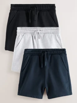 Noir/gris/bleu marine - Short en jersey 3 Pack (3mois-7ans)